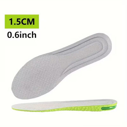 Height Increase Insoles - Breathable Mesh Shock Absorption Shoe Pads with Air Cushion