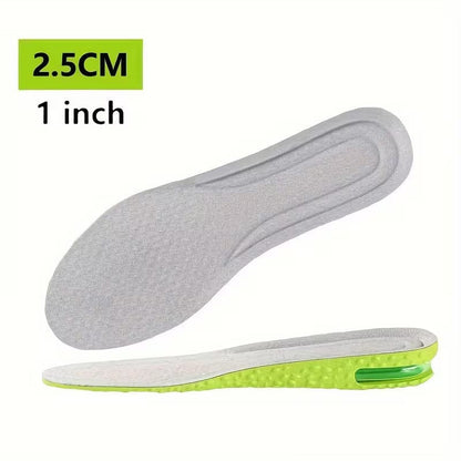 Height Increase Insoles - Breathable Mesh Shock Absorption Shoe Pads with Air Cushion