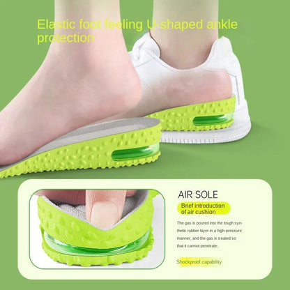 Height Increase Insoles - Breathable Mesh Shock Absorption Shoe Pads with Air Cushion
