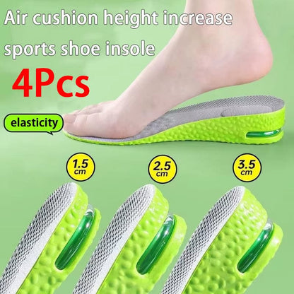 Height Increase Insoles - Breathable Mesh Shock Absorption Shoe Pads with Air Cushion
