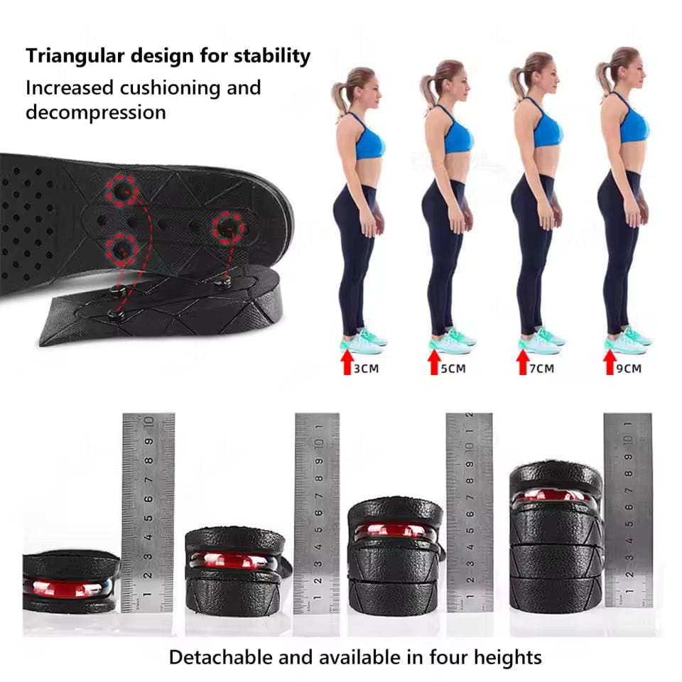 Premium Adjustable Height Increase Insoles – Invisible Lift & All-Day Comfort
