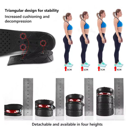 Premium Adjustable Height Increase Insoles – Invisible Lift & All-Day Comfort