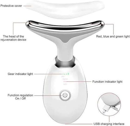 Rechargeable Face & Neck Massager | Lift, Sculpt & Glow at Home